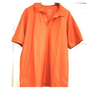 Orange LLbean polo